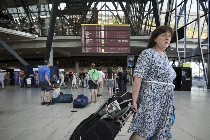 Strike by French air traffic controllers causes flight delays and cancellations